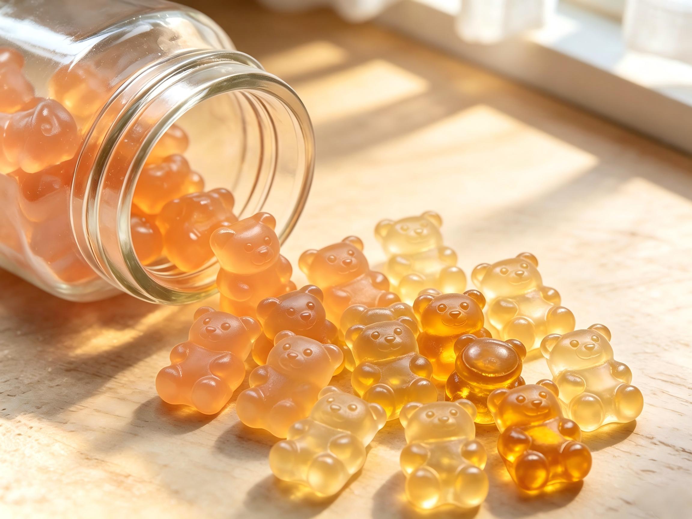 assorted gummy shapes visual for Gummies