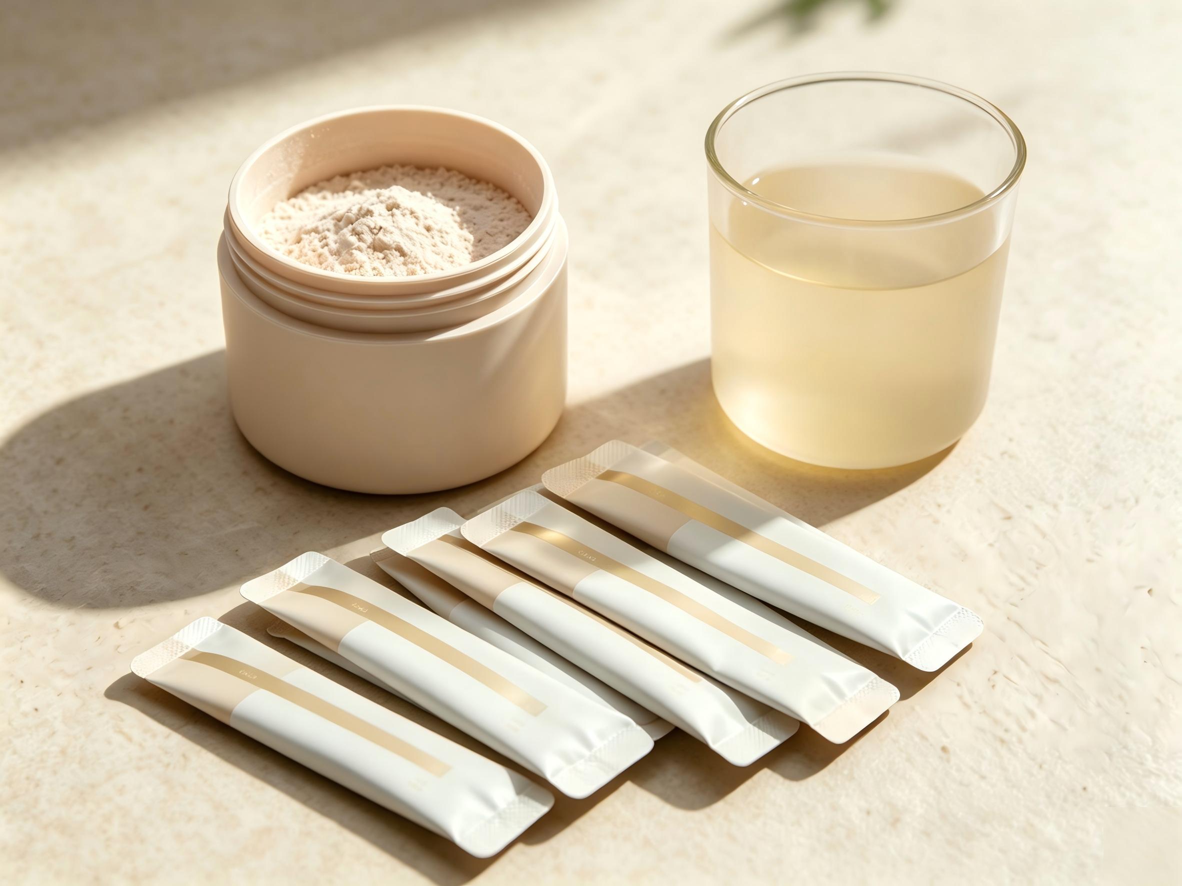 powder and packaging presentation visual for Powders